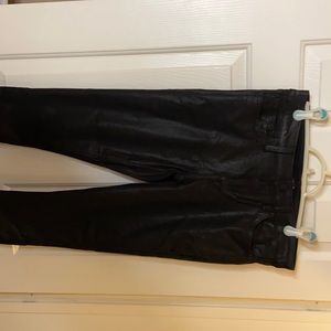 Joe jeans black mid rise skinny with shine size 29